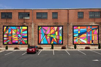 Warehouse Tryptic Mural Project press