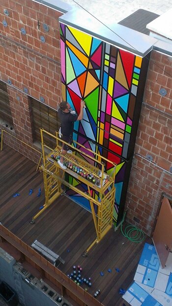 fractal mural sparks
