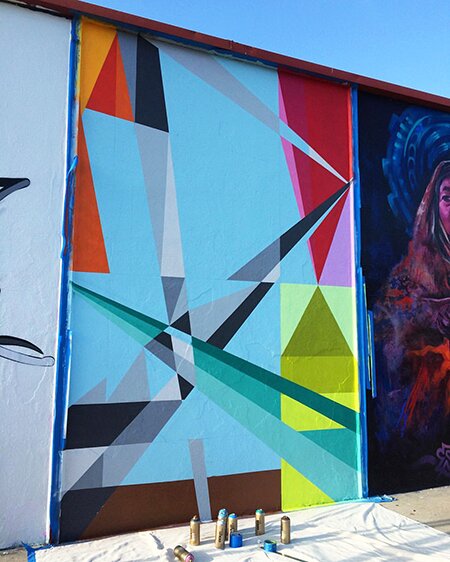 Fractal #35 day 1 mural
